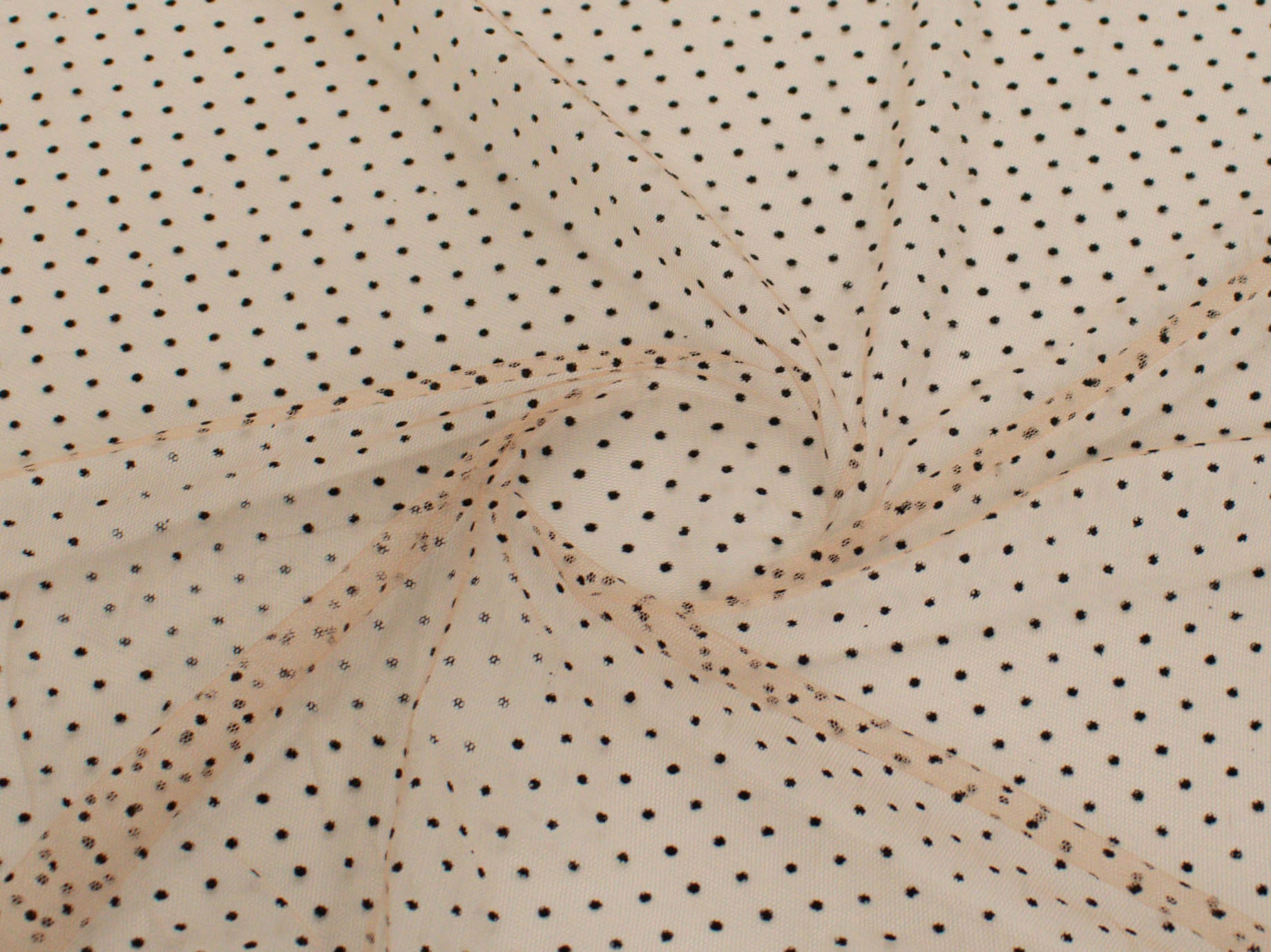 150cm Dot Flocked Tulle DR1908-4