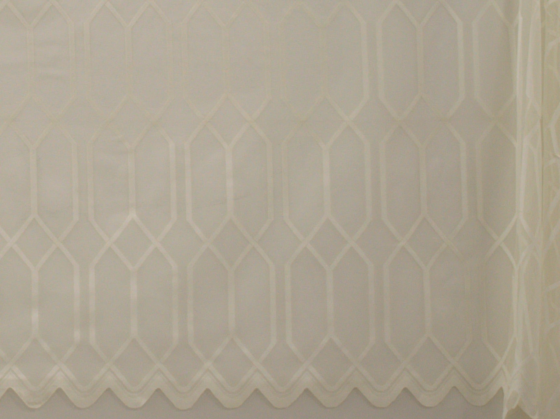 Jacquard Lace Curtain Cream LC121