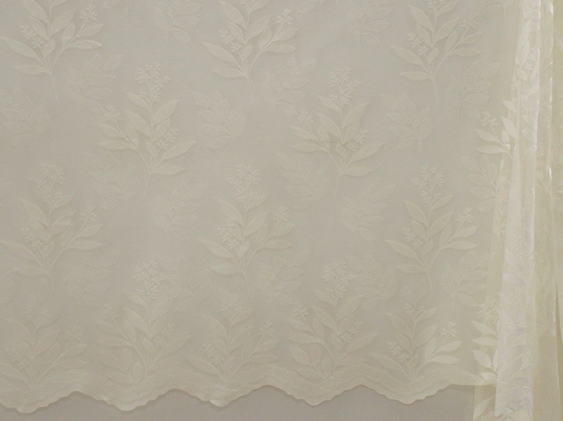 Jacquard Lace Curtain Cream LC132