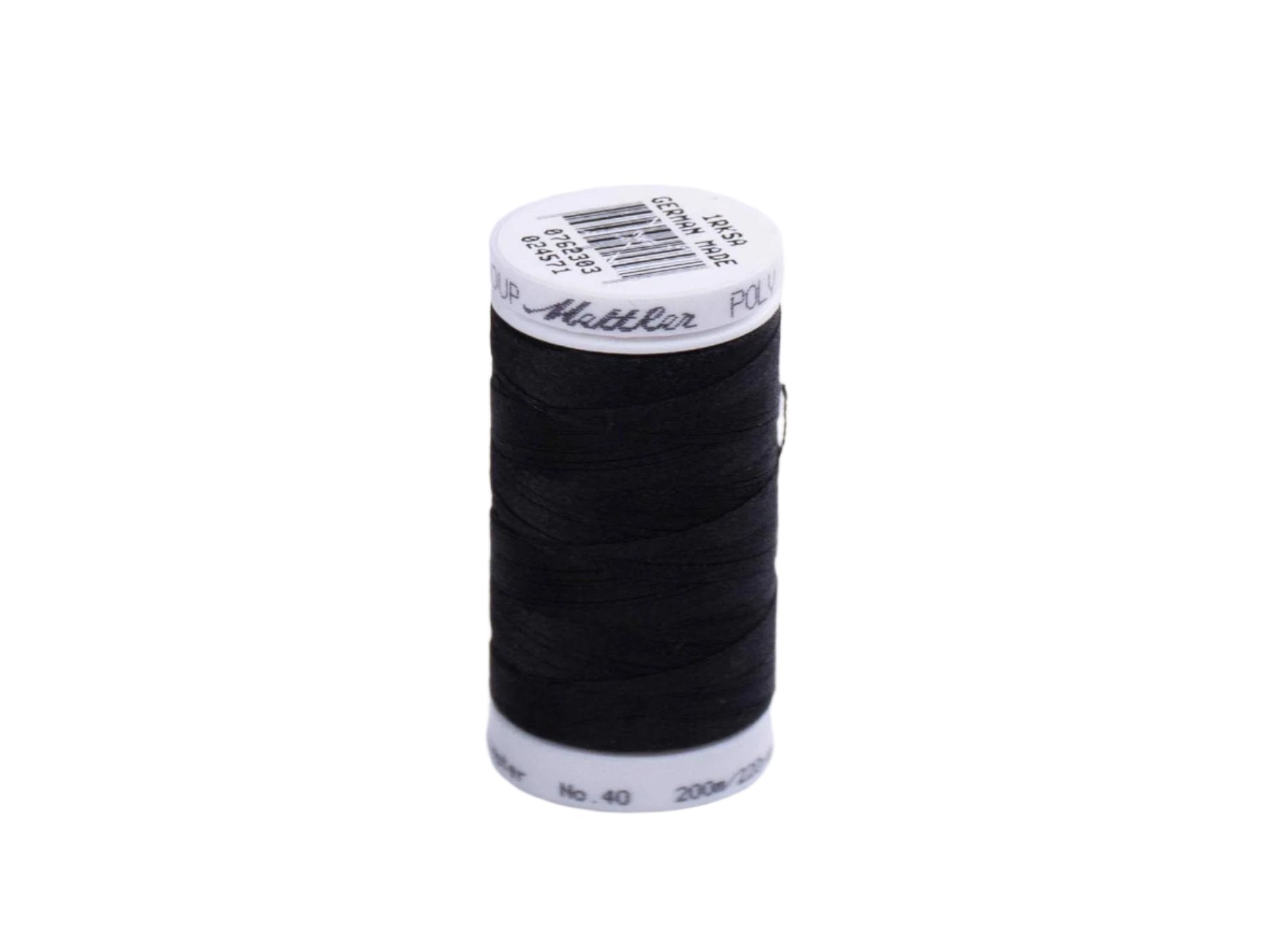 200M Mettler Poly  Sheen Thread Black Mt 0020