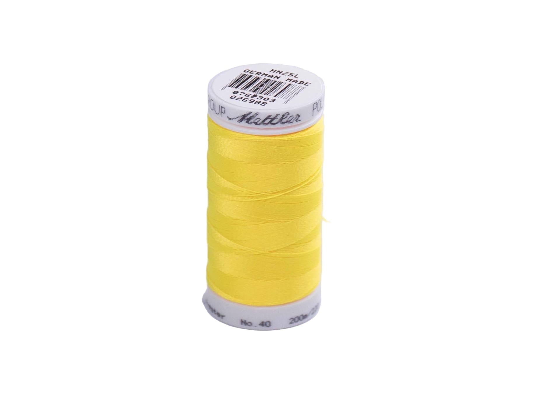 200M Mettler Poly  Sheen Thread Yellow Mt 0501