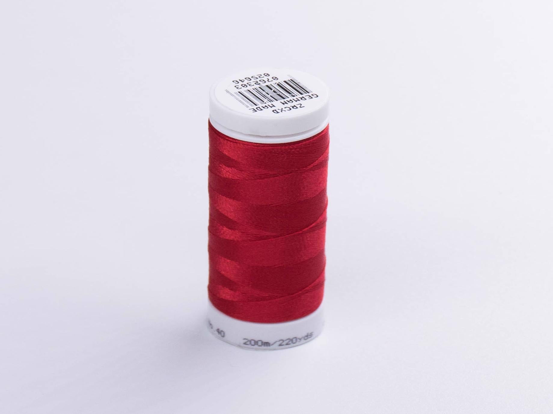 200M Mettler Poly  Sheen Thread Red Mt 1903