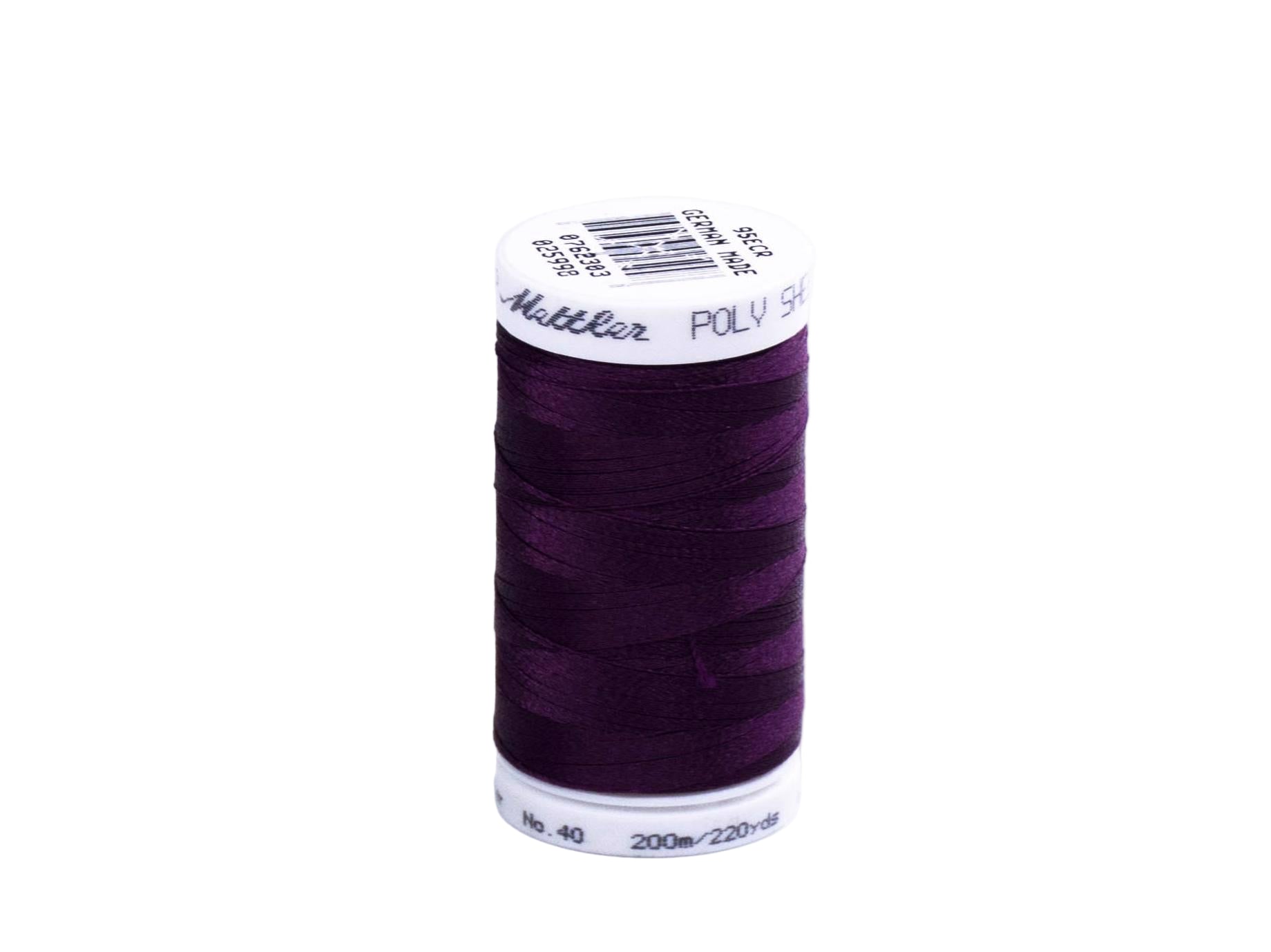200M Mettler Poly  Sheen Thread Purple Mt 2715