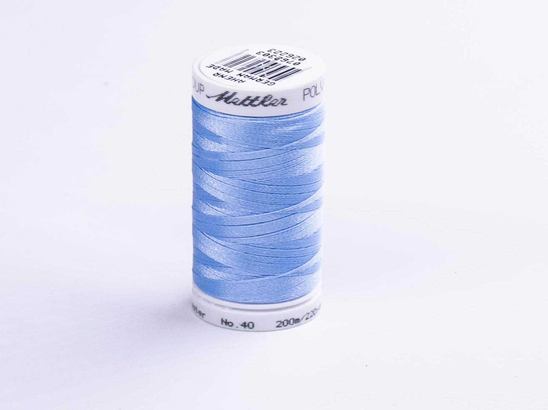 200M Mettler Poly  Sheen Thread Blue Mt 3640