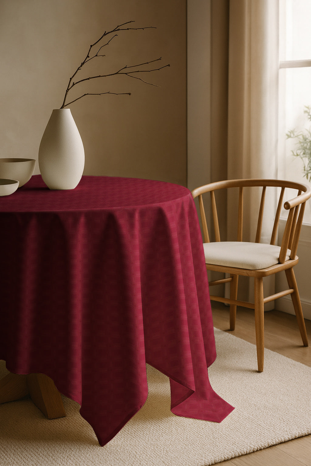 100% Poly Damask Tabling