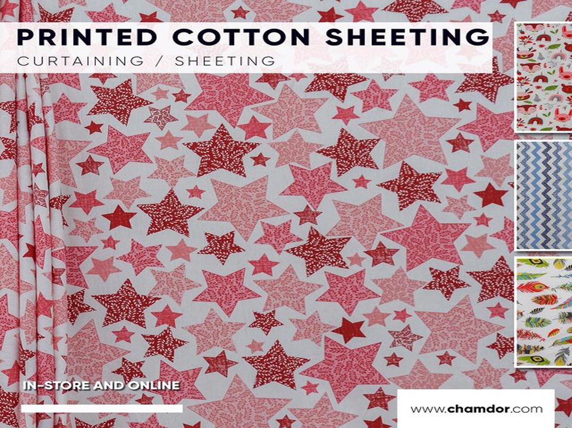 240cm Printed Cotton Sheeting CU280