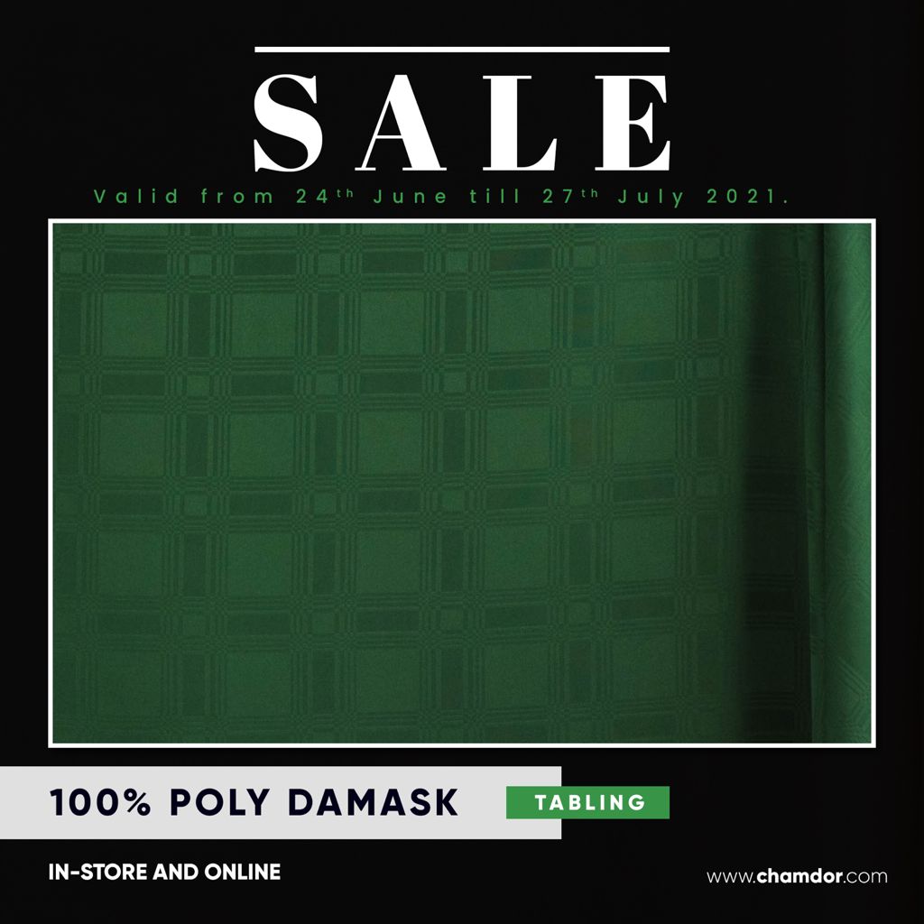 100% Poly Damask Tabling - SALE