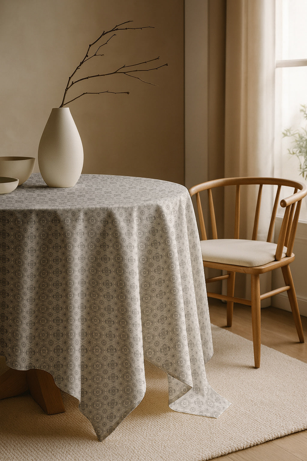 Printed Pvc Flannel Back Tabling SH352