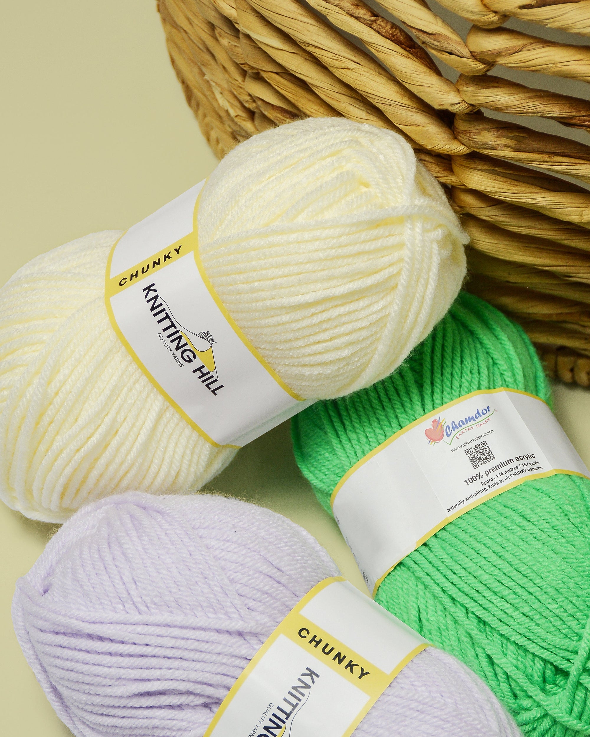 100G Knitting Hill Chunky Anti - Pilling