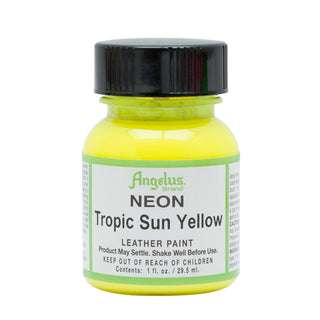 29.5ml Neon Leather Paint Tropic Sun Yellow