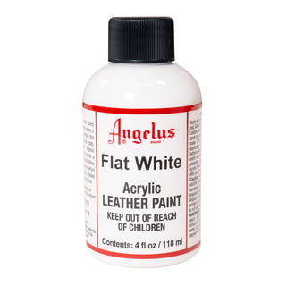 118ml Acrylic Leather Paint Flat White