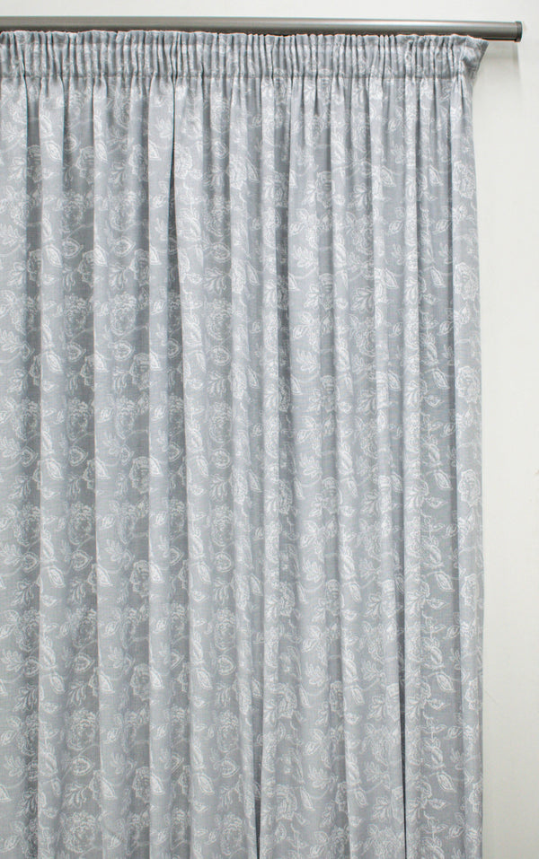225X250cm Olivia Xl Taped Lined Curtain