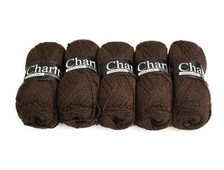 100G 5Pc Charity Dk Wool Cocoa