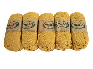 100G 5Pc Habba Wool Mustard