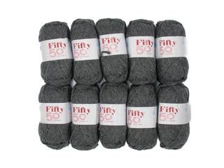 50g 10PC Fifty50 Chunky Charcoal