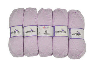5pc 100G Knitting Hill Double Knit Lilac