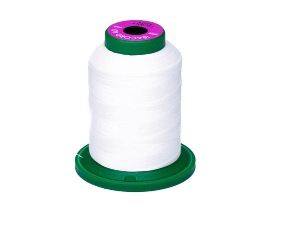 1000M Isacord Embroidery Thread White IC 0015
