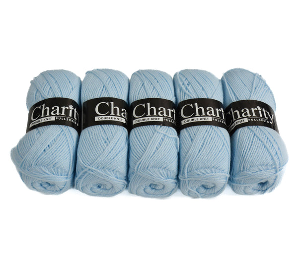 100G 5Pc Charity Dk Wool Cloud Blue