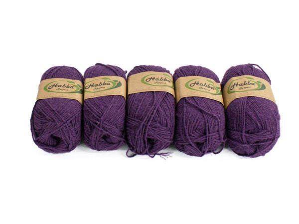 100G 5Pc Habba Wool Purple