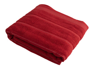 76x160cm Bath Sheet Red R18033-2