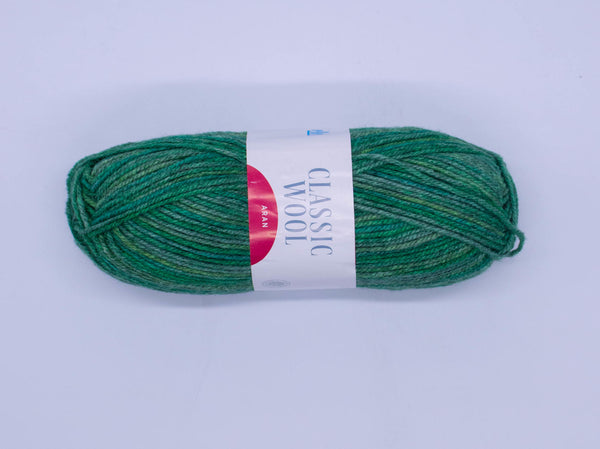 100g Classic Wool Aran Print Greenwich