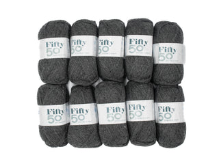 50g 10PC Fifty50 DK Charcoal