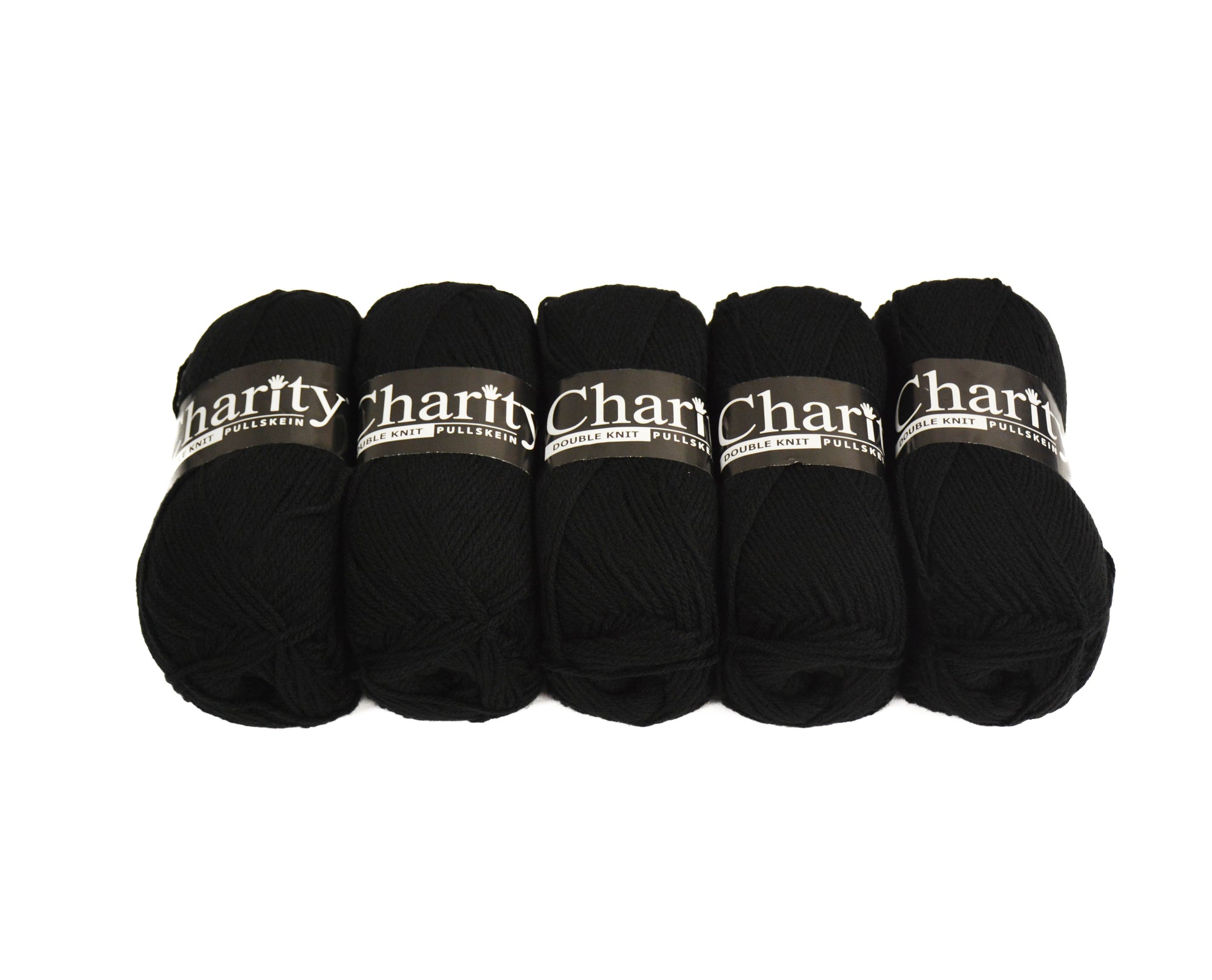 100G 5Pc Charity Dk Wool Black
