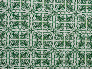 150cm Portuguese Tiles Curtaining CU1312-2