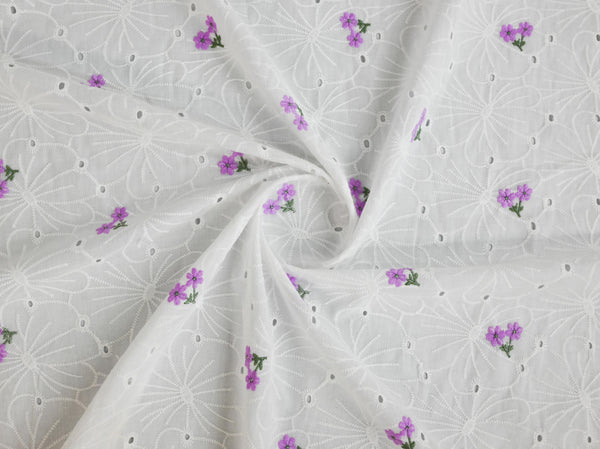 150cm 100%Cotton Embroidered Anglaise DR2174-4