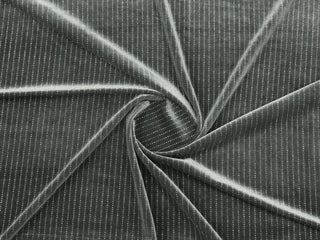 150cm K/Glitter Stripe Stretch Velvet DR2460-3