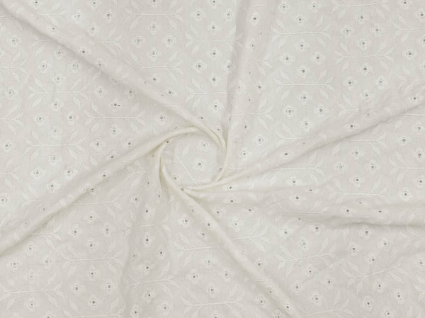 125cm Embroidered Poly Viscose Linen DR2505-1