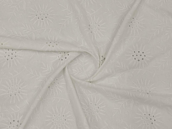 125cm Embroidered Poly Viscose Linen DR2506-1