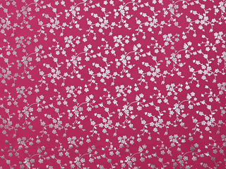 150cm Foil Flower Print Duchess Satin DR2567-14