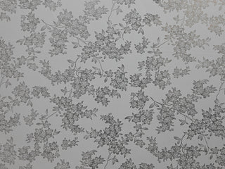 150cm Foil Flower Print Duchess Satin DR2567-1