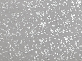 150cm Foil Flower Print Duchess Satin DR2567-9