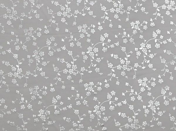 150cm Foil Flower Print Duchess Satin DR2567-9