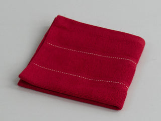 30x30cm City Square Face Towel Red R18049-2