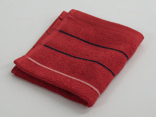 30x30cm Luxury Rib Face Towel Red R18050-2