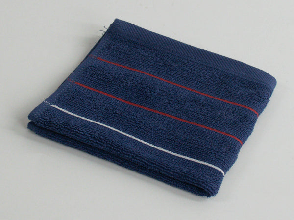 30x30cm Luxury Rib Face Towel Navy R18050-3