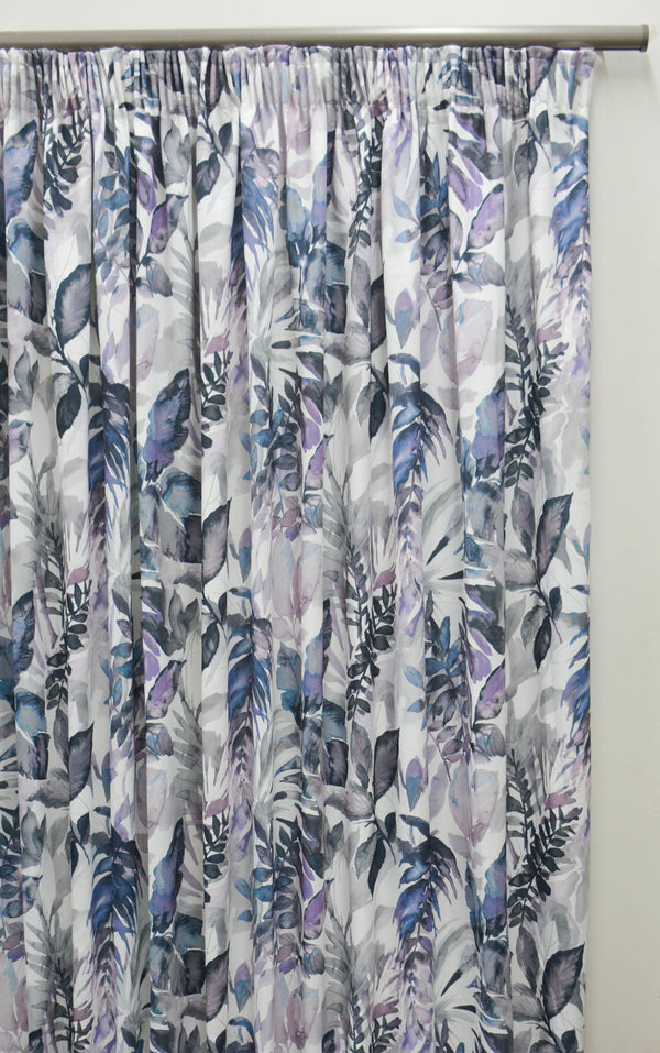 260X220cm La Collection De Fleur Taped Lined Curtain
