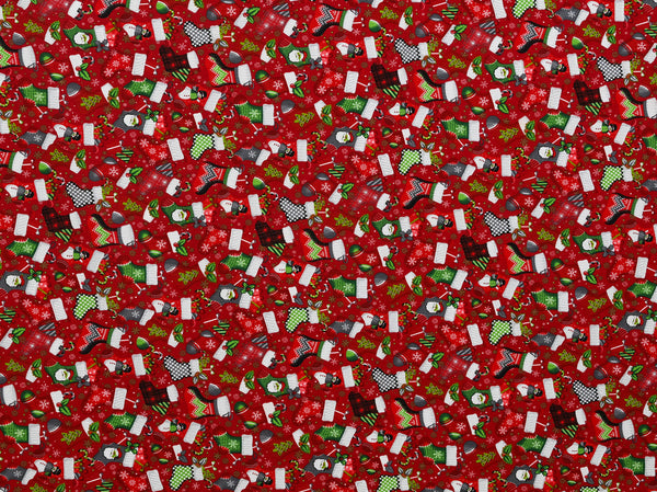 160cm 100% Cotton Xmas Waffle Weave SH346-1