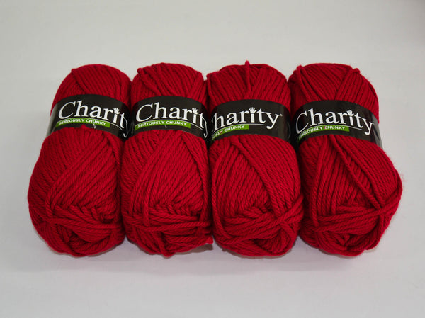 150G 4Pc Charity Seri Chunky Cherry Red