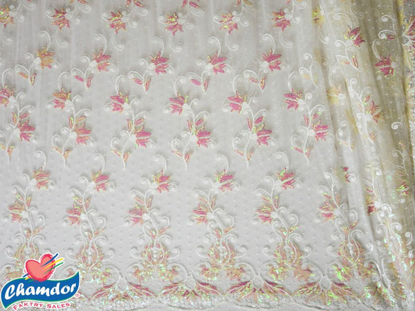 130cm Embroided Bridal Lace BF062-1