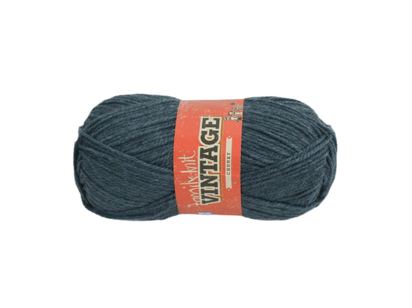 100G Family Knit Vintage Chunky    Hydro Blue