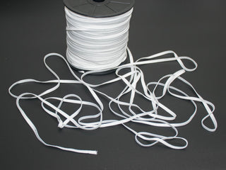 6Mm  Knitted Elastic White HB043-1
