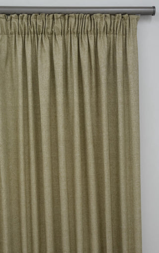 230X250cm Linen Look Lined Taped Curtain