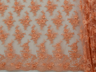 135cm Pearl  Embroided Corded Tulle BF343-30