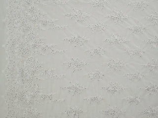 130cm Rosie Embroidered Diamond Tulle BF493-1