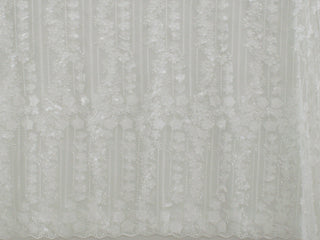 130cm Flora Laser Cut Embroidered Tulle BF495-2