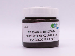 100Ml Fabric Paint Dark Brown